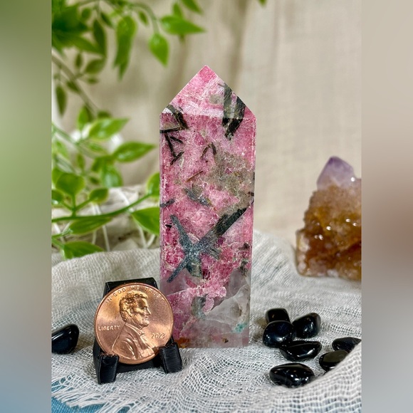 2190 Rhodonite Crystal Mini Tower - Picture 12 of 12